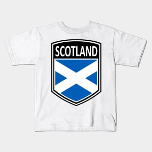 Flag Shield - Scotland Kids T-Shirt